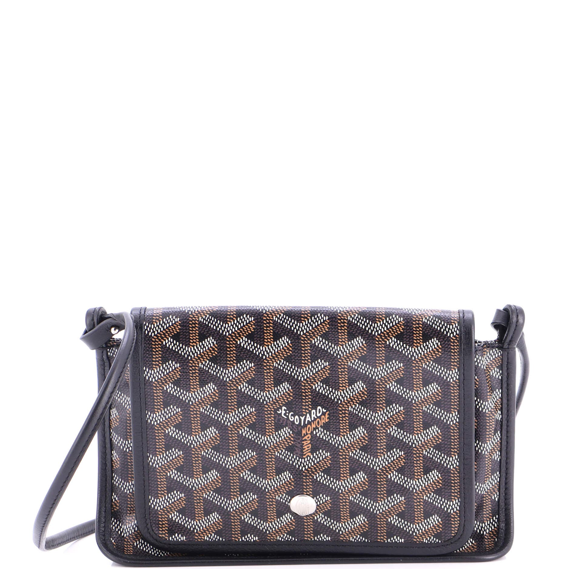 Plumet Clutch Wallet Coated Canvas, Main, color, Black