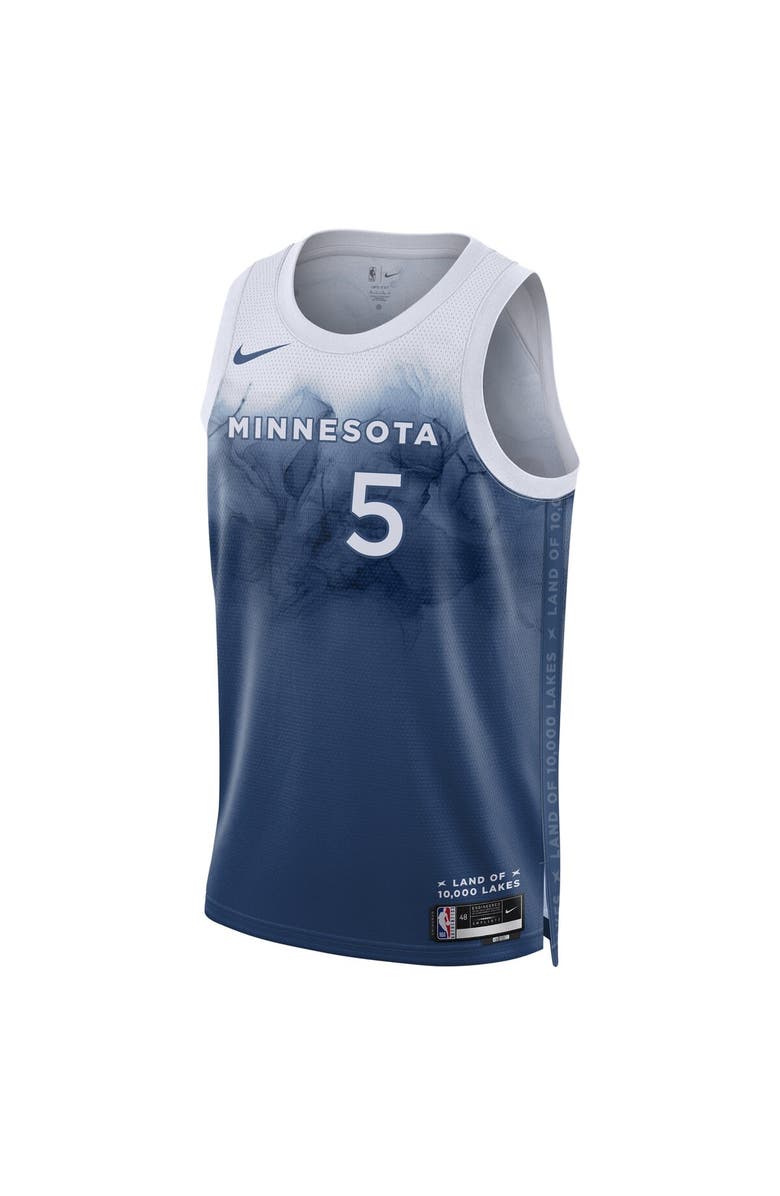 Nike Youth Nike Anthony Edwards Blue Minnesota Timberwolves 2023/24 Swingman Replica Jersey - City Edition, Alternate, color, 