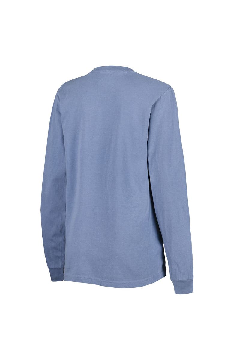 SOFT AS A GRAPE Women's Soft as a Grape Blue Detroit Tigers Team Pigment Dye Long Sleeve T-Shirt, Alternate, color, 