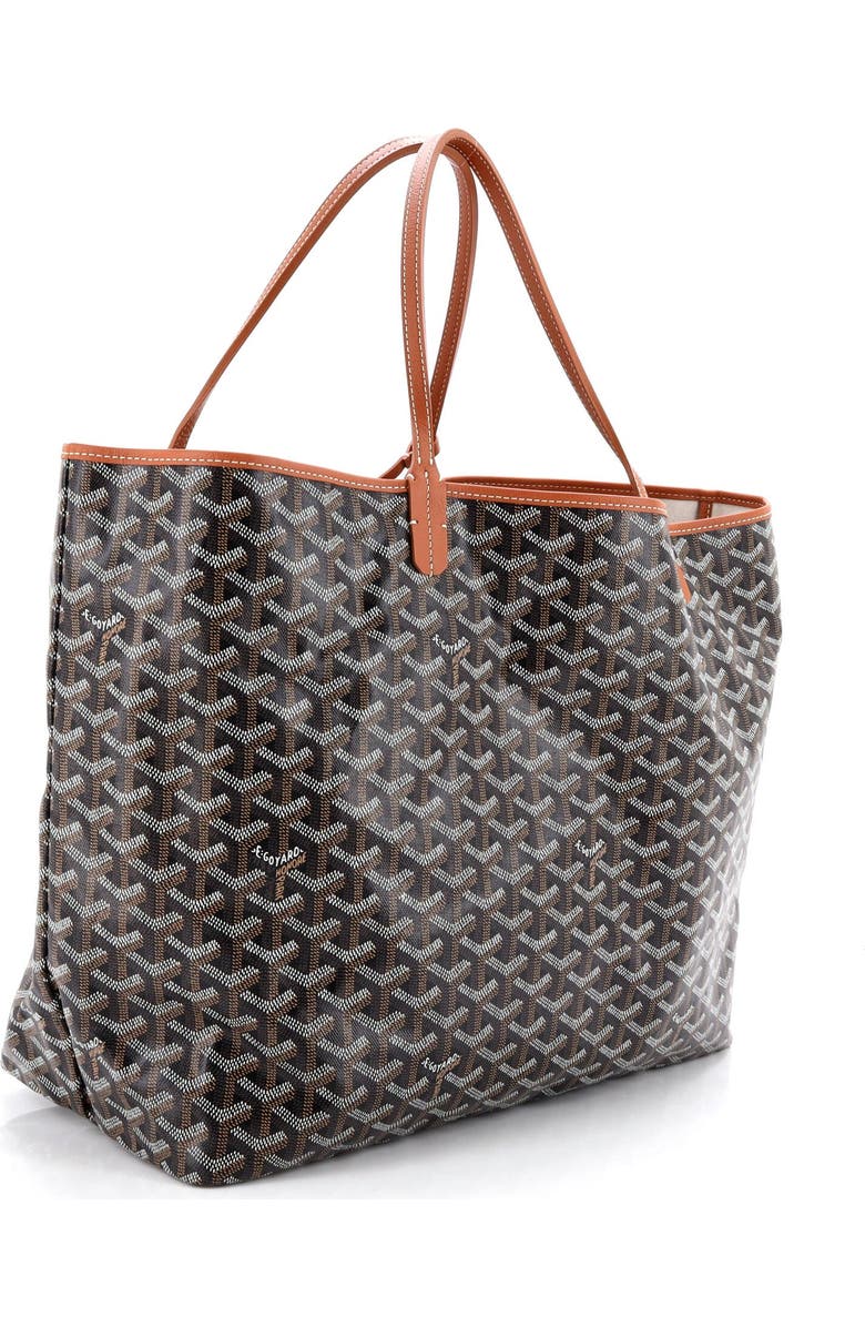 Pre-Owned Goyard Saint Louis Tote Coated Canvas GM, Alternate, color, Brown