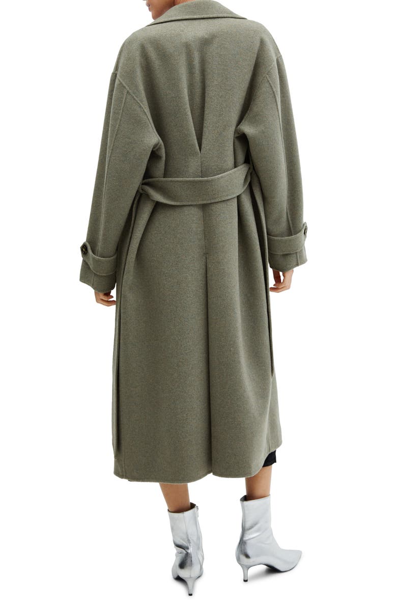 MANGO Belted Wool Blend Coat, Alternate, color, 