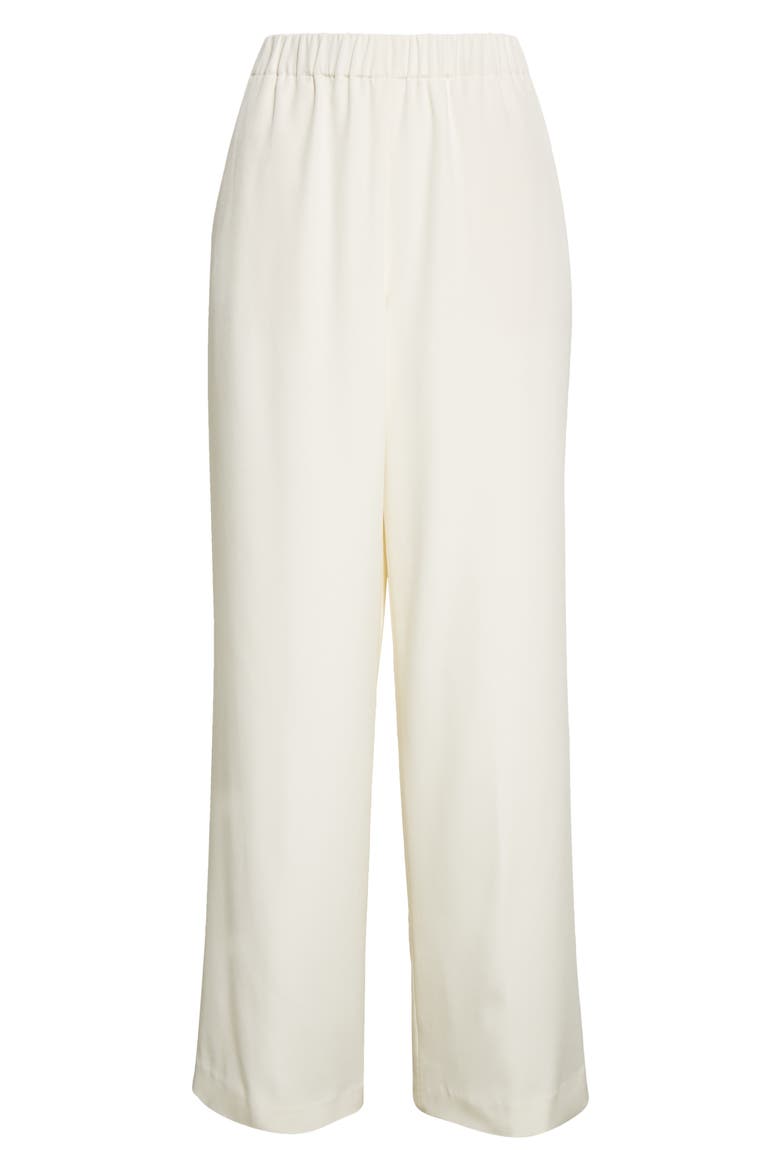 Perry Stretch Silk Crêpe de Chine Pants, Alternate, color, CLOUD