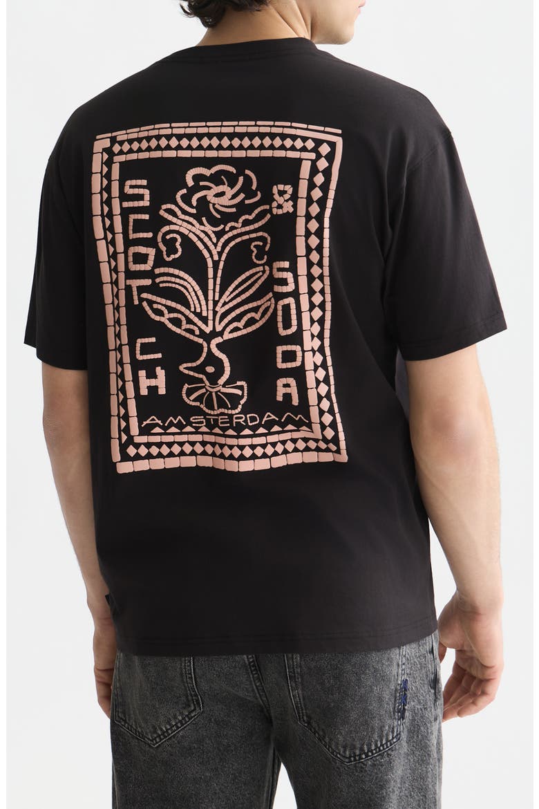 Relaxed Fit Cotton Graphic T-Shirt, Alternate, color, METEORITE