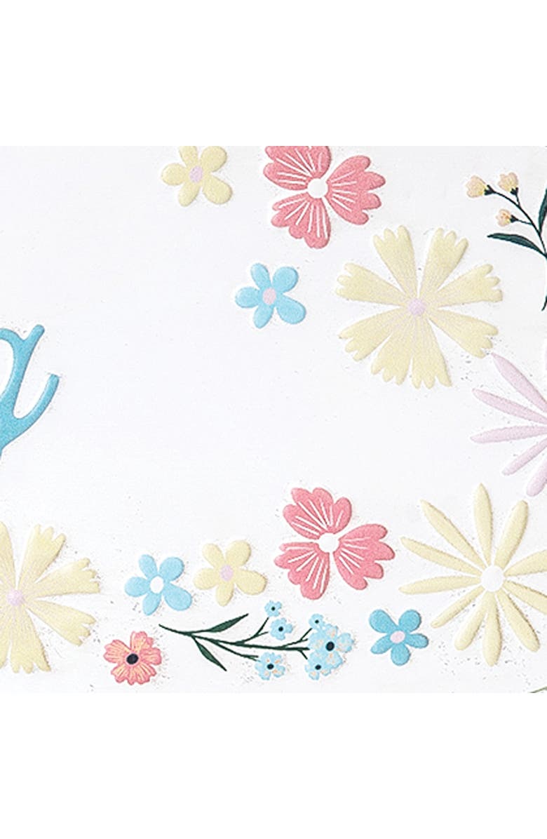 Gallerie II Happy Spring Floral Door or Wall Sign Decor 8.25" x 31.69", Alternate, color, Red