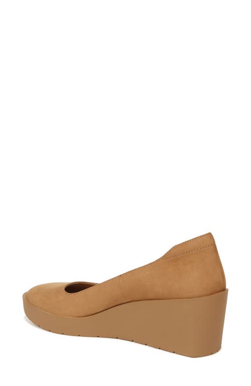 Vionic Sereno Pump Womens 6.5 Brown Nubuck Round Toe Platform Wedge Heel Khd1468 In Brown