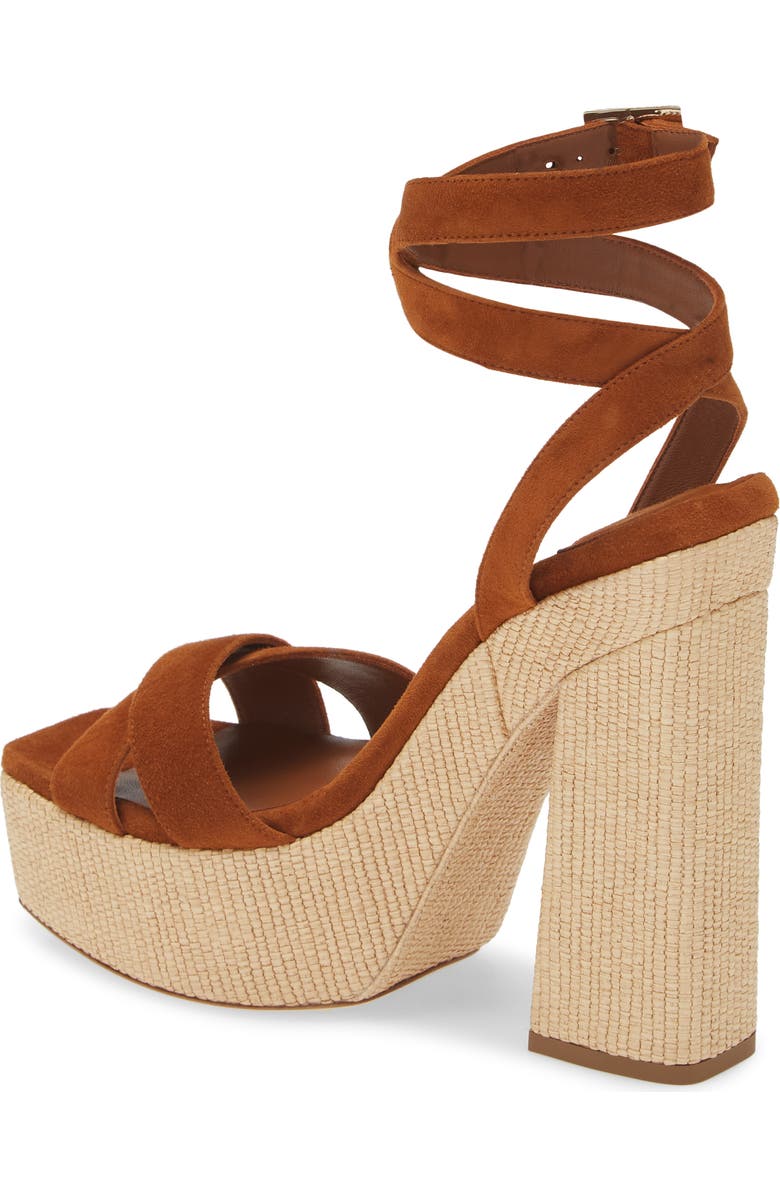 Jimmy Choo Gaia Ankle Wrap Platform Sandal, Alternate, color,