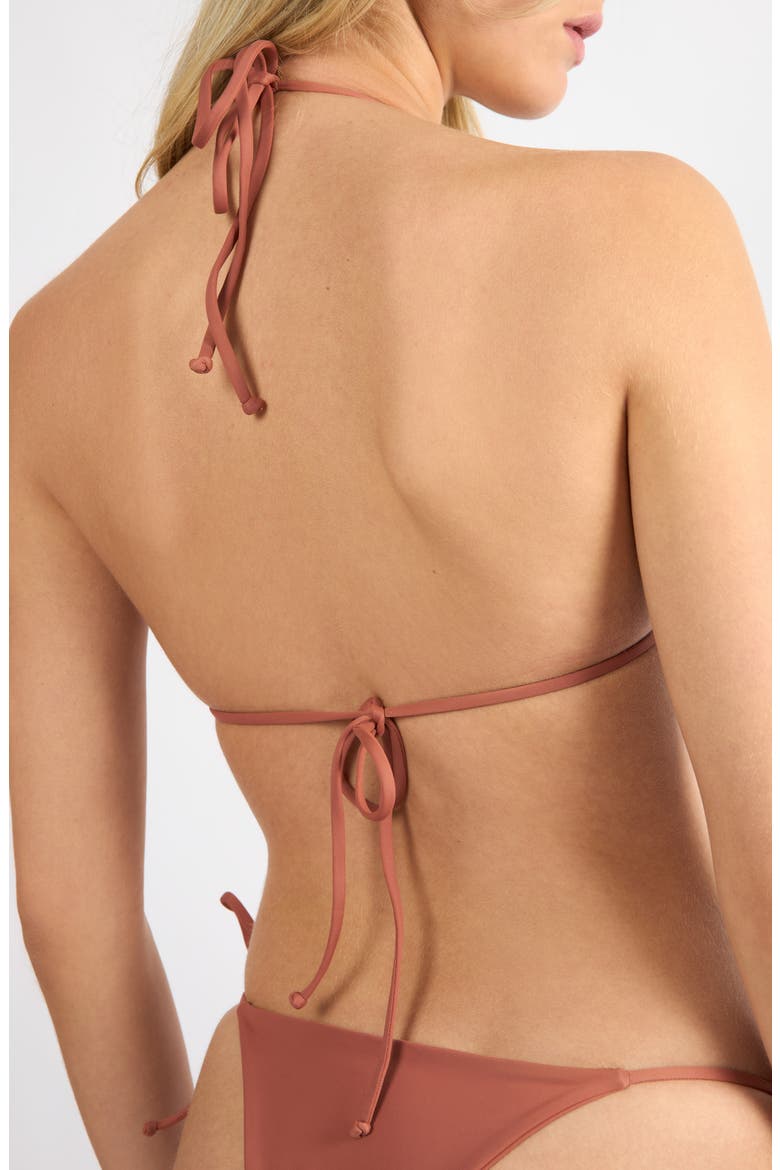 Bayside Triangle Bikini Top, Alternate, color, MEDINA TERRACOTA
