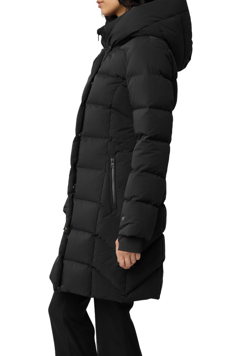 Sonny Water Repellent 700 Fill Power Down Coat, Alternate, color, BLACK
