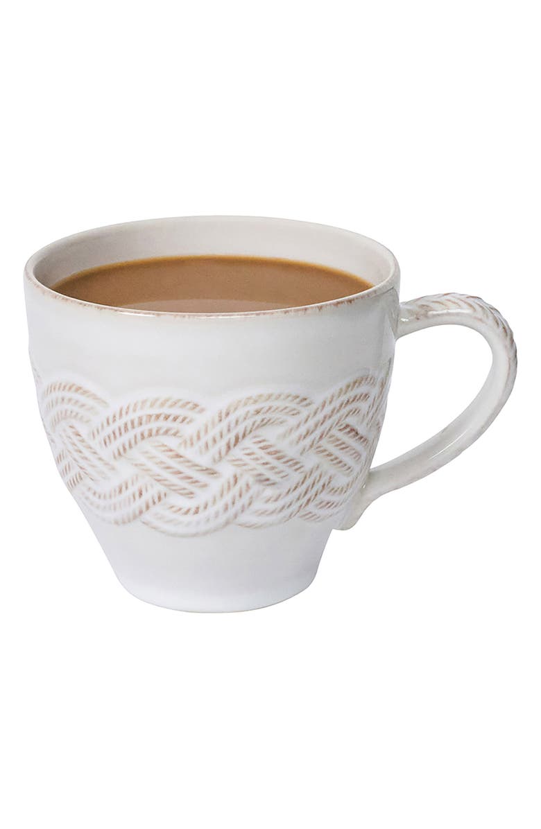 Juliska Le Panier Mystic Knot Mug, Alternate, color, Whitewash