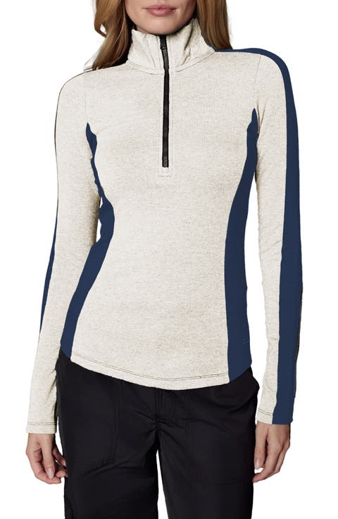 Tanvi French Terry Half Zip Pullover