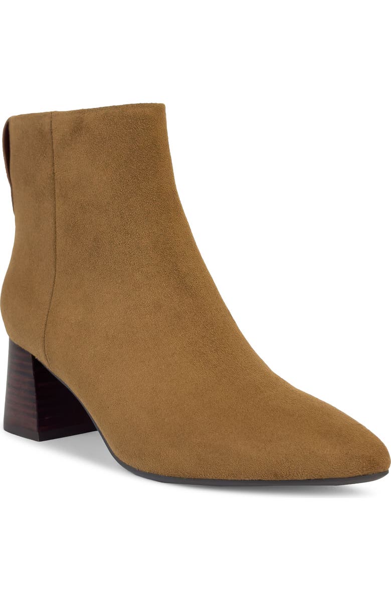 Aerosoles Enoch Pointed Toe Bootie, Main, color, Tobacco Faux Suede
