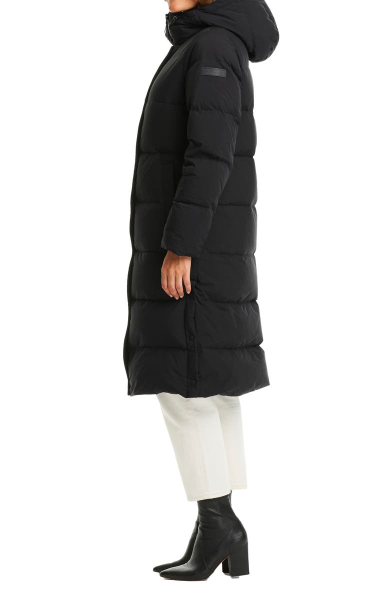 Sanctuary Water Resistant 700 Fill Power Down Hooded Long Coat, Alternate, color,