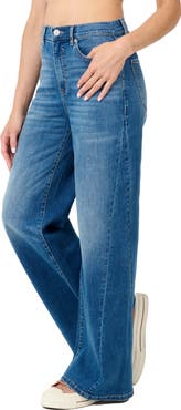 Nicole Miller High Waist Wide Leg Jeans