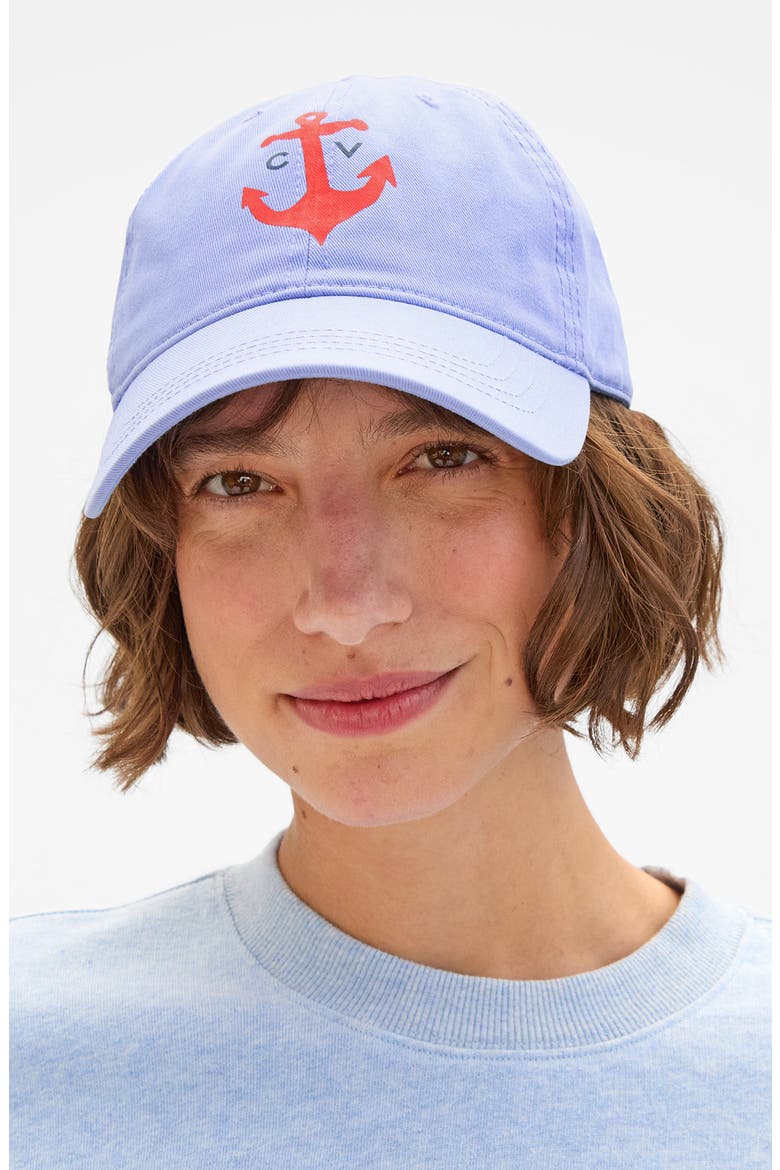 Anchor Cotton Baseball Cap, Alternate, color, LILAC