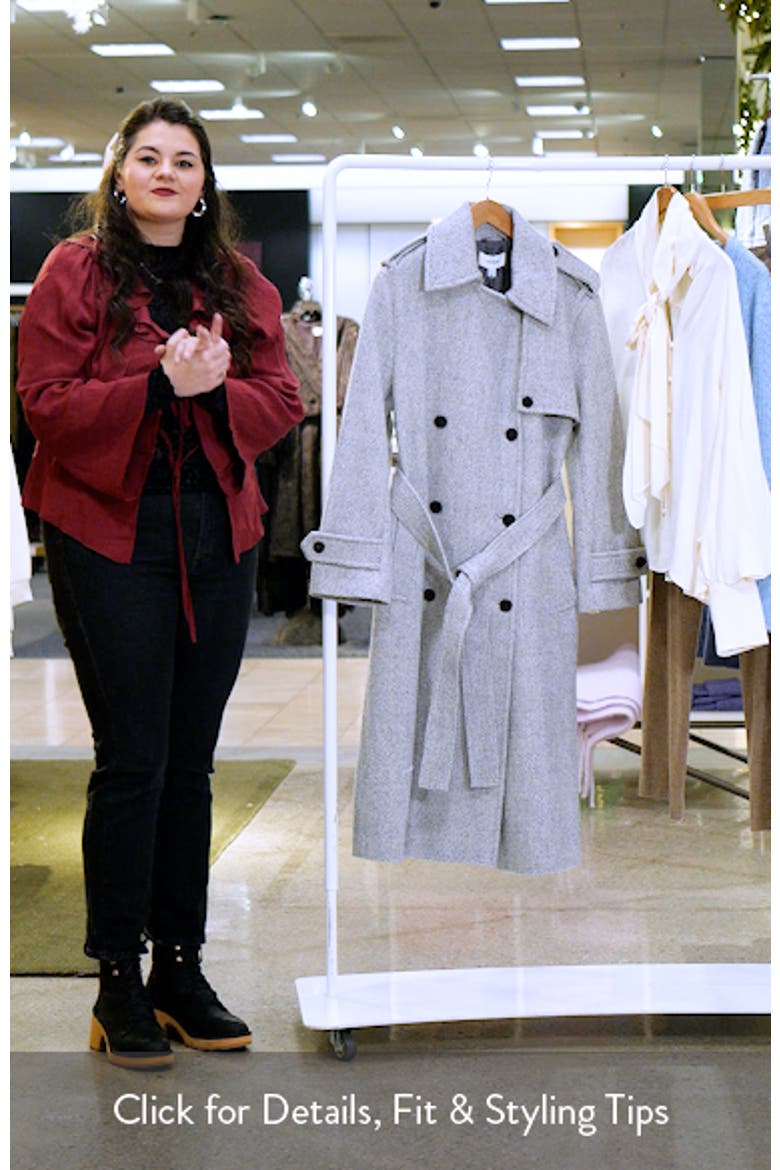 Alba Wool Blend Double Breasted Coat video