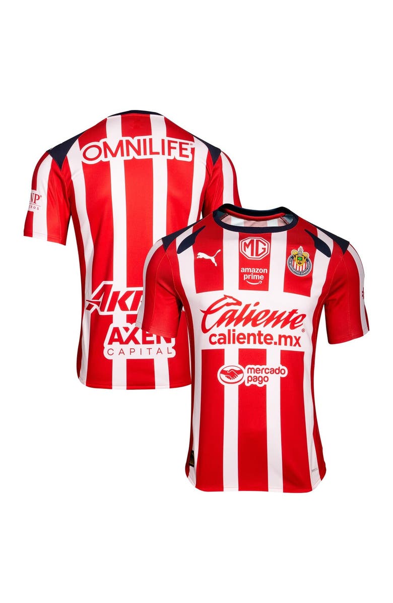 PUMA Men's Puma Red Chivas 2025/26 Home Replica Jersey, Alternate, color, Red