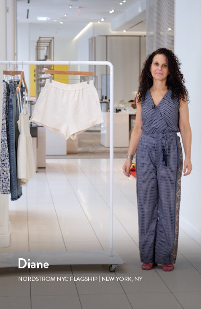 Smocked Waist Jacquard Shorts, sales video thumbnail