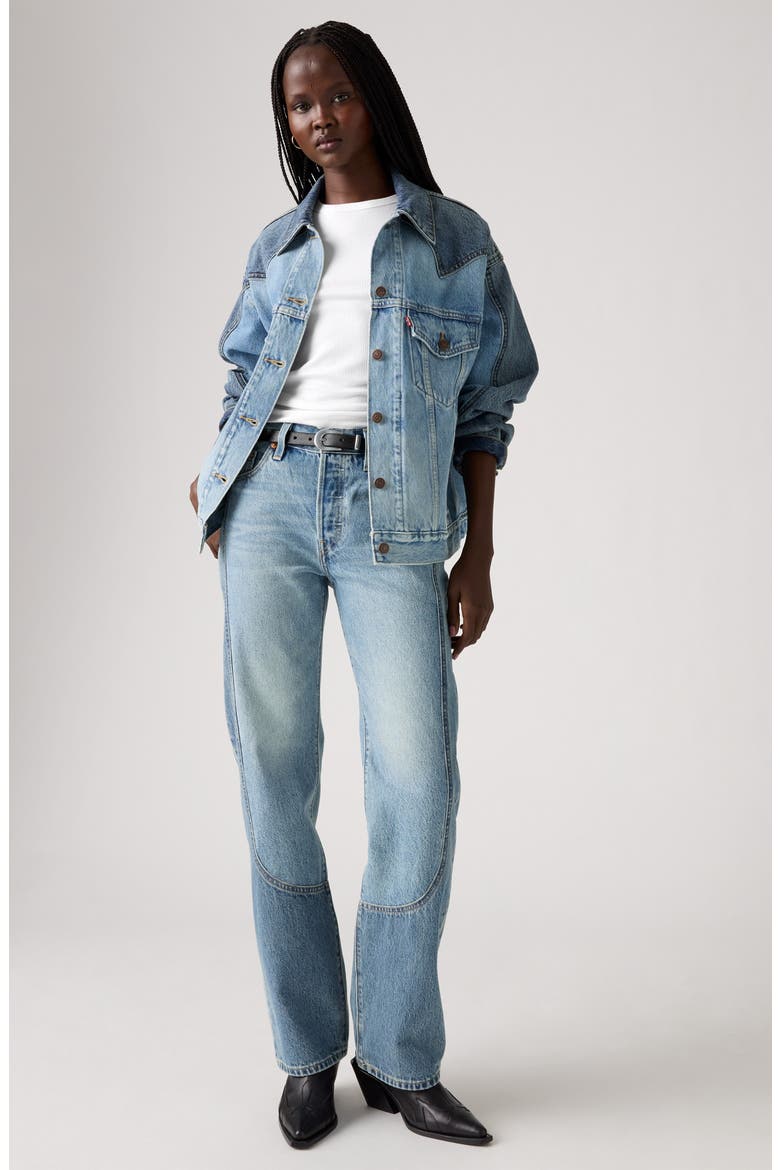 501® '90s Western Chaps High Waist Jeans, Alternate, color, FREE RANGE
