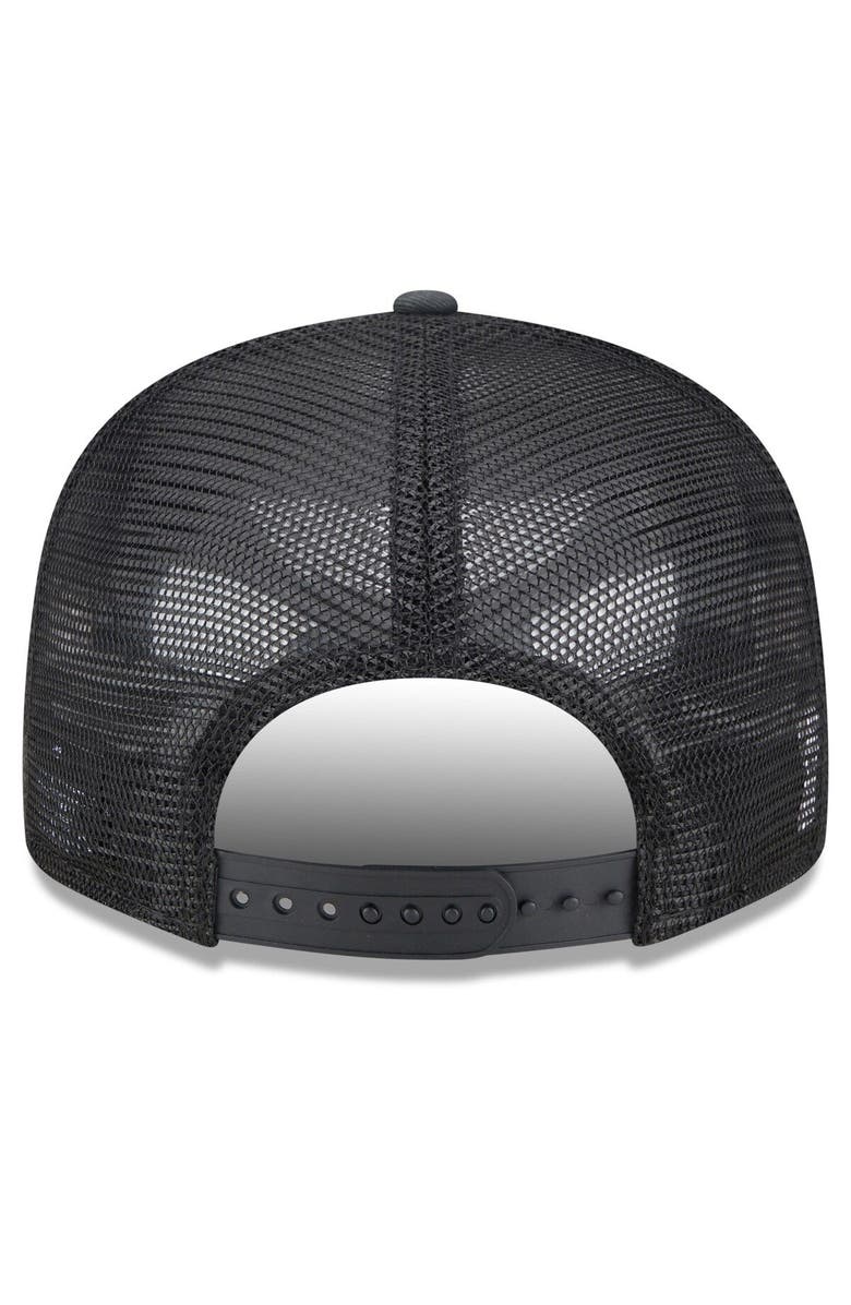 New Era Men's New Era Camo/Black Mississippi State Bulldogs Classic Trucker 9FIFTY Snapback Hat, Alternate, color, 