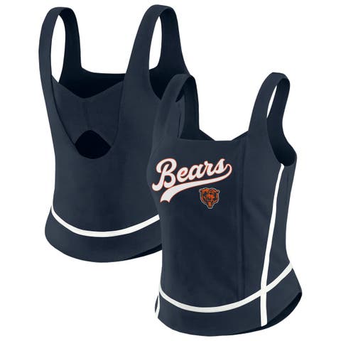 Women's WEAR by Erin Andrews Navy Chicago Bears Square Neck Tank Top