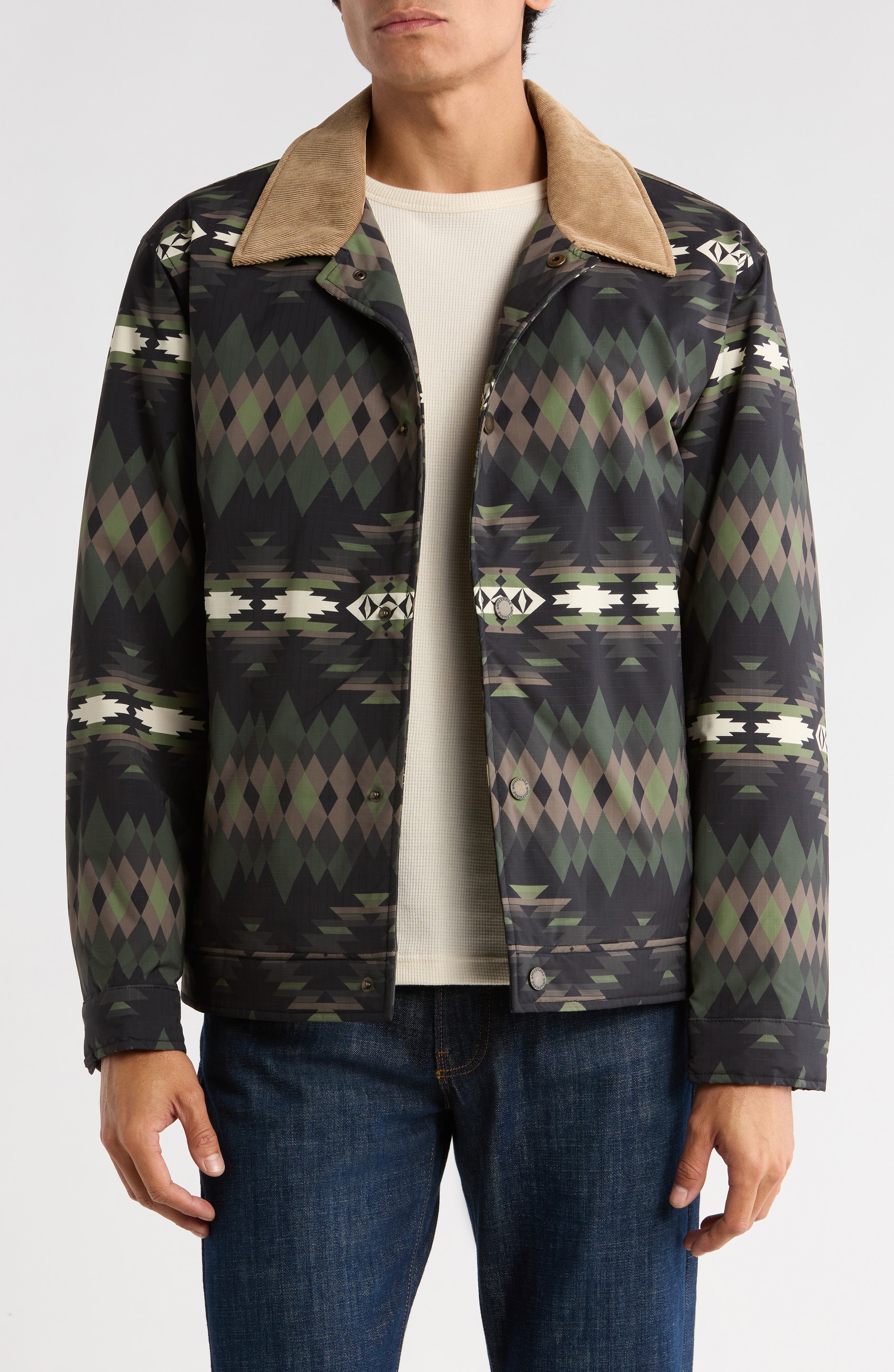 Pendleton Printt Faux Shearling Lined Trucker Jacket