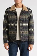 Pendleton Printt Faux Shearling Lined Trucker Jacket