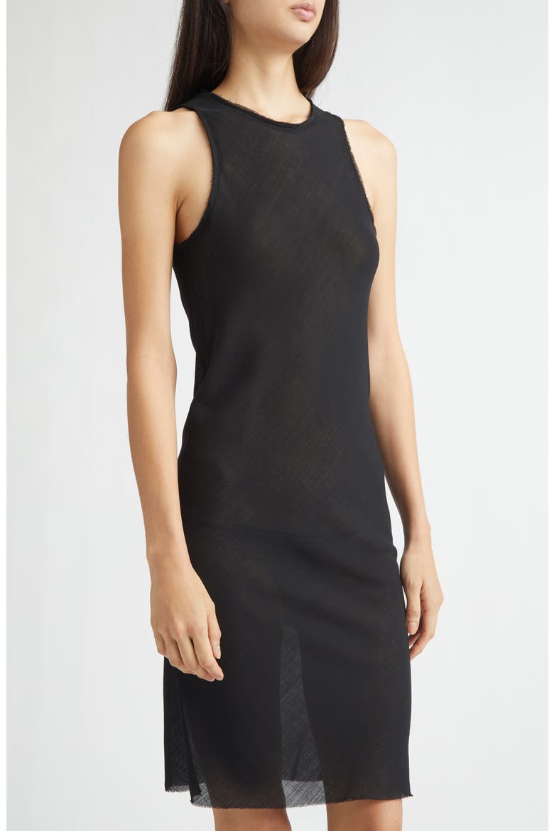 Bias Sleeveless Wool Dress, Alternate, color, BLACK GAZE