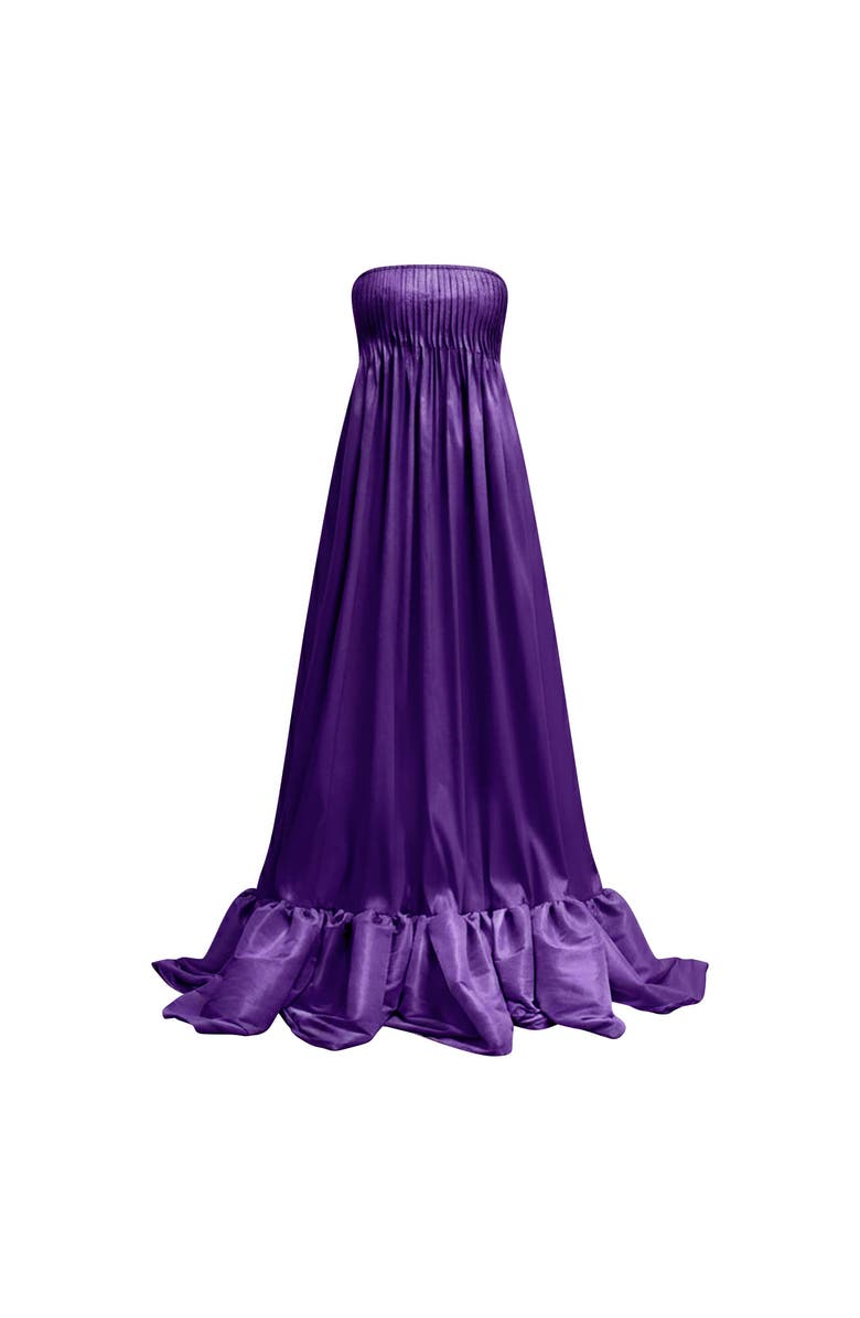 SEZ Rosette Dress, Alternate, color, Medium Purple