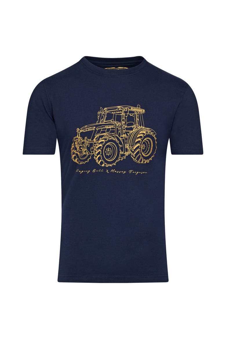 MF Tractor T-Shirt, Alternate, color, Navy