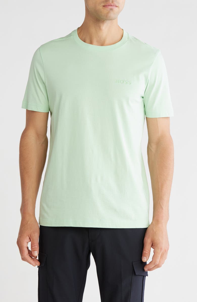 BOSS Logo Graphic T-Shirt, Main, color, Open Green