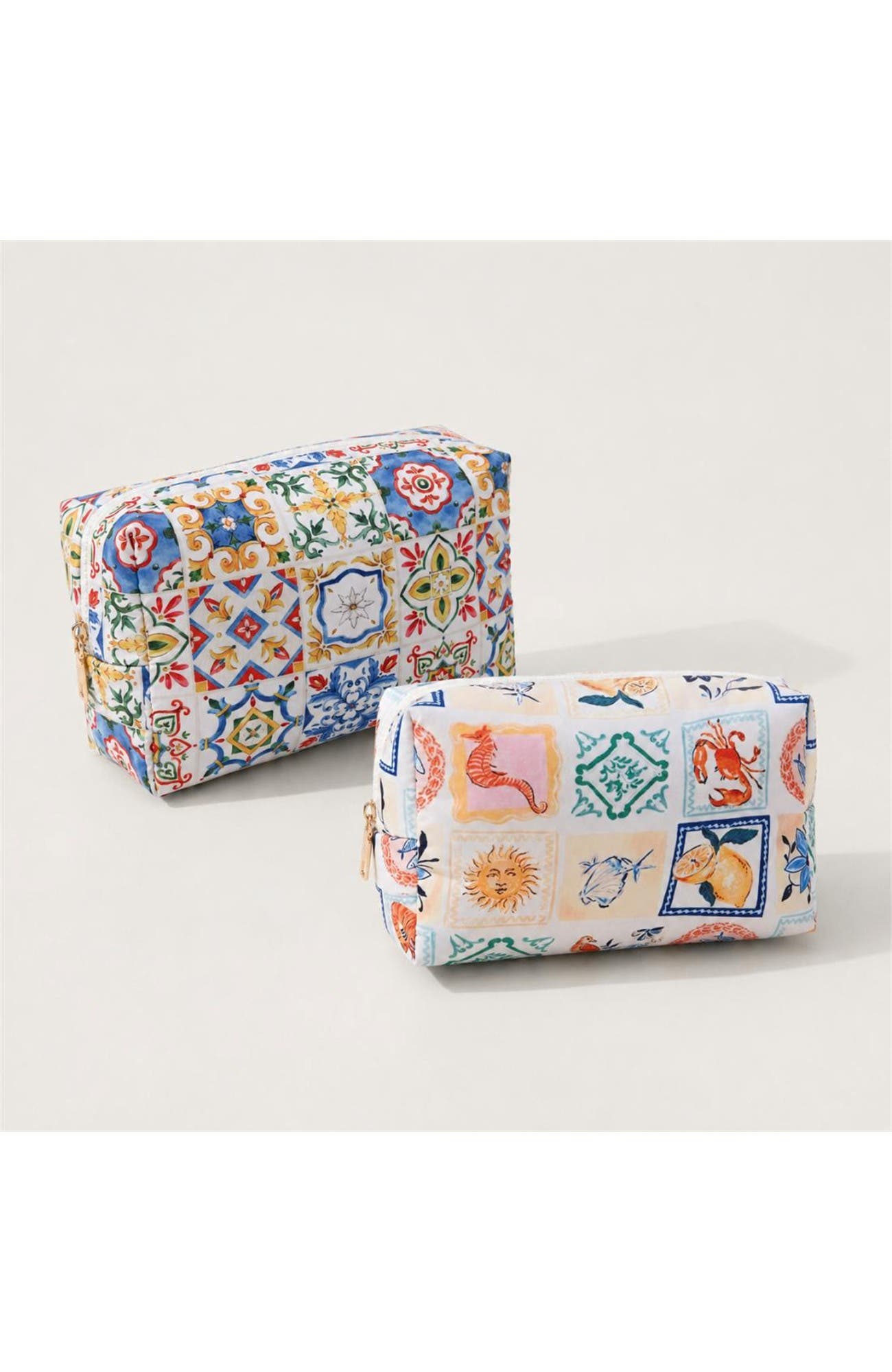 Amalfi Escape Cosmetic & Travel Organizer Pouch, Alternate, color, Sorrento
