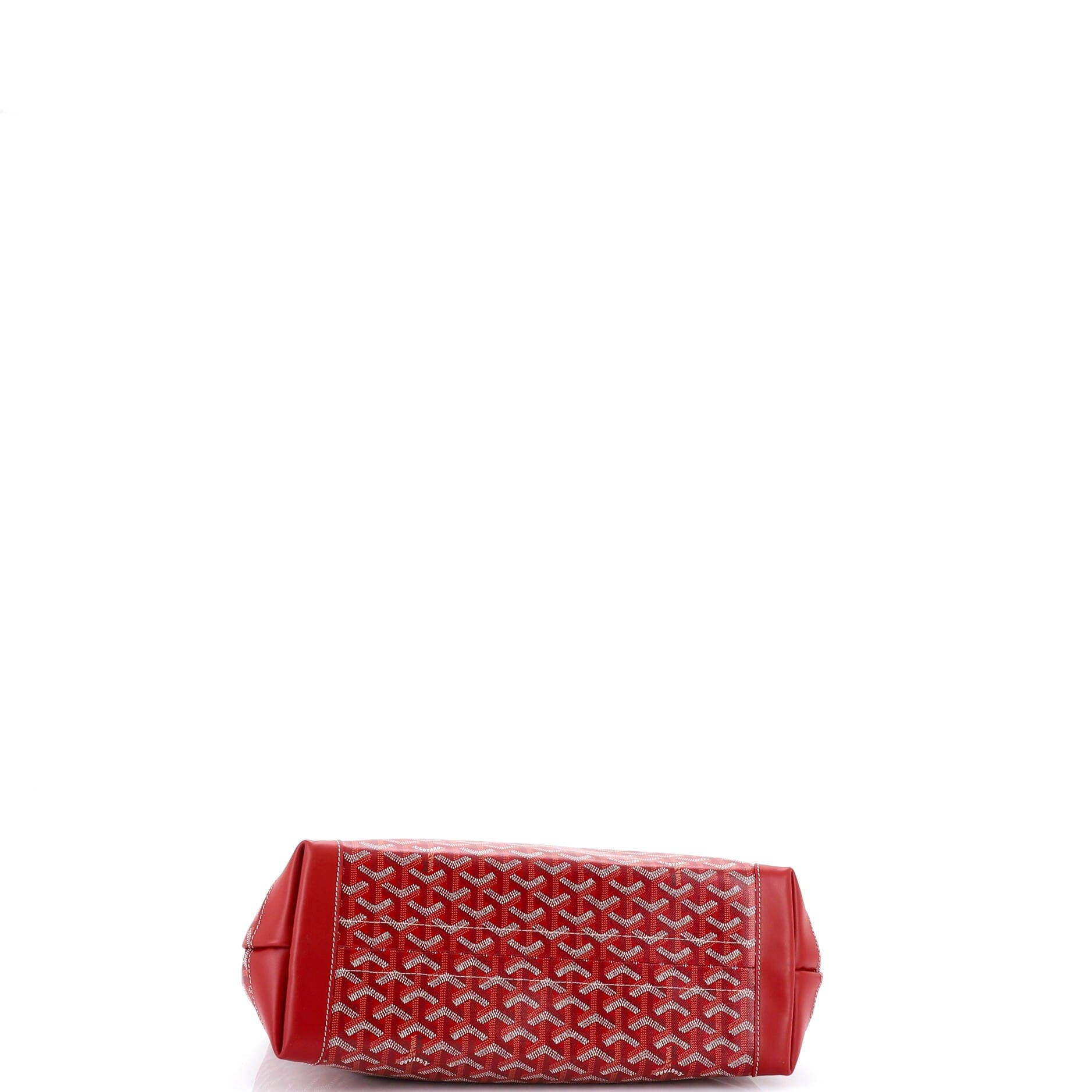 Pre-Owned Goyard Bellechasse Bag Coated Canvas PM, Alternate, color, Red