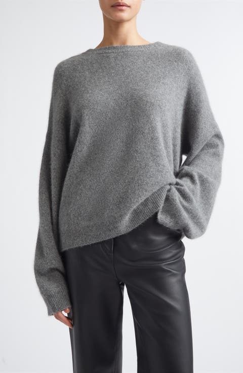 Tristan Loose Fit Mercerized Wool & Yak Hair Blend Sweater