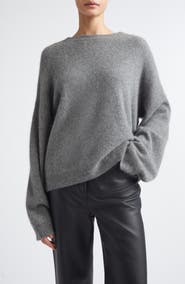 Loulou de Saison Tristan Loose Fit Mercerized Wool & Yak Hair Blend Sweater