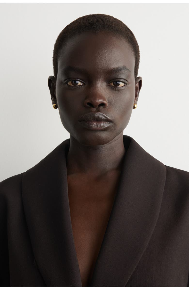 COS Mini Half-Hoop Earrings, Main, color, Gold