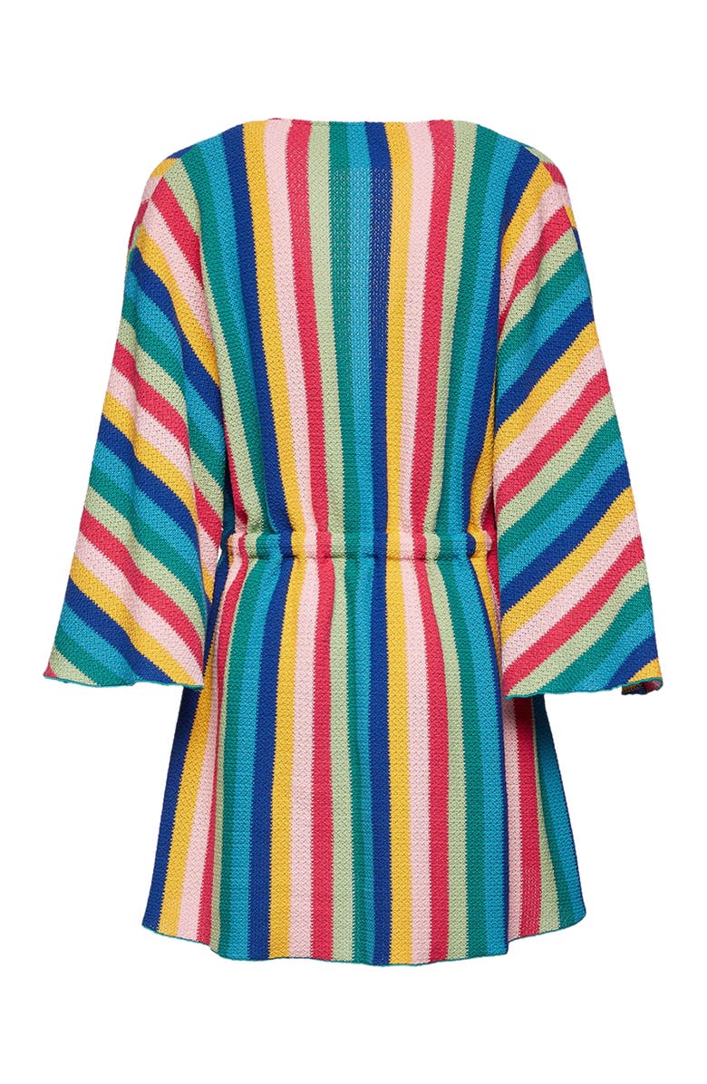 La DoubleJ Costiera Mini Dress Multicolor Turquoise, Alternate, color, Multicolor Turquoise