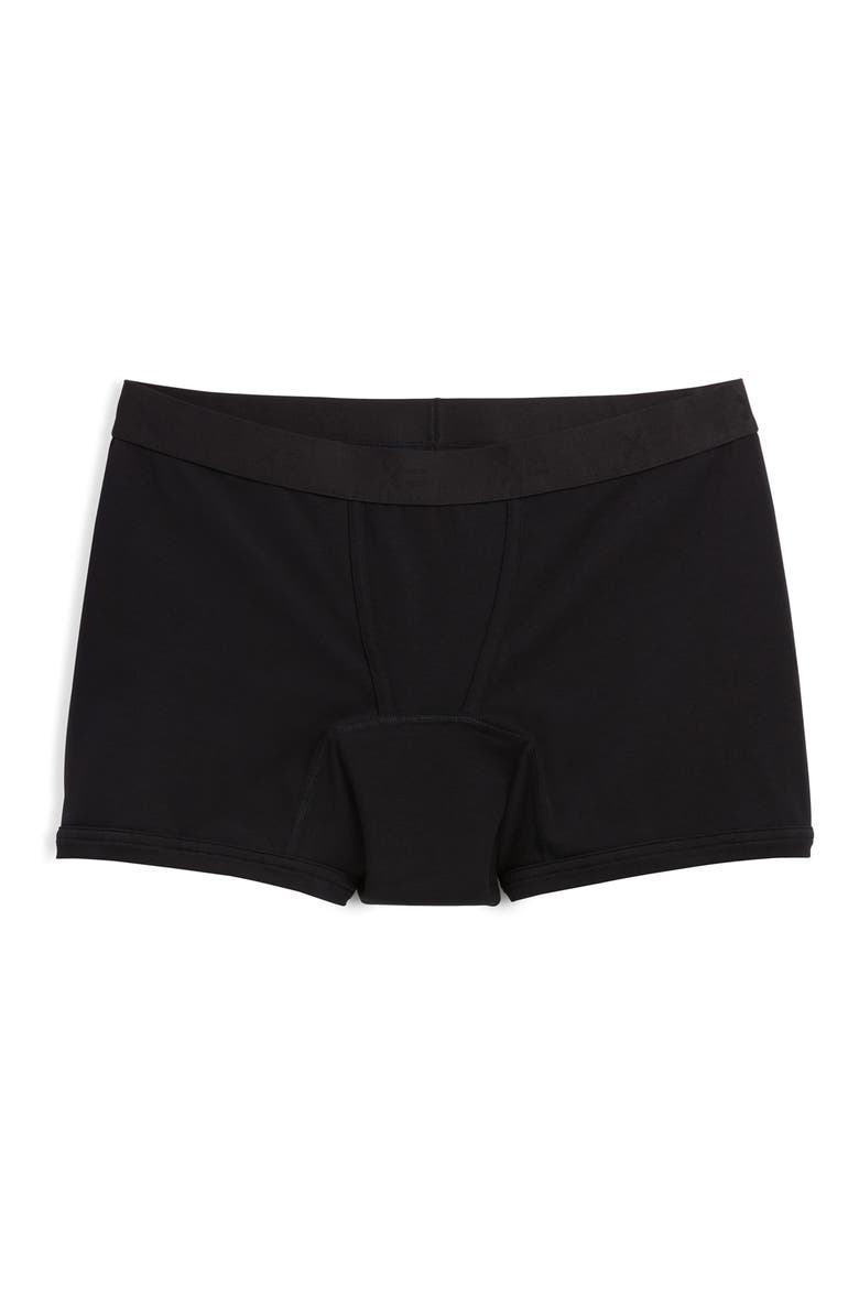 First Line Stretch Cotton Period 4.5-Inch Trunks, Main, color, ALL BLACK