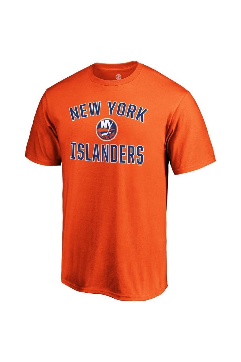Men's Fanatics Branded Orange New York Islanders Victory Arch T-Shirt, Alternate, color, ORANGE