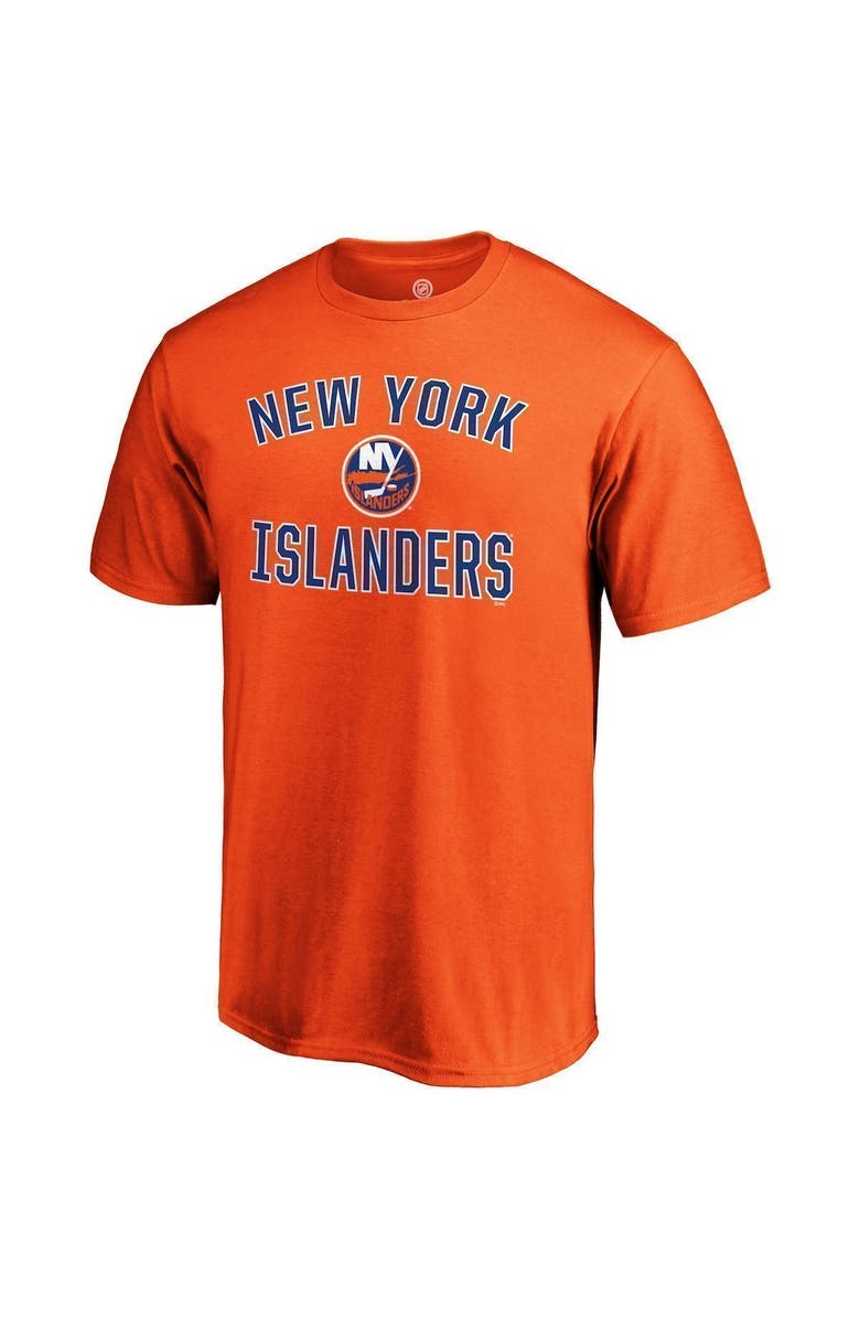 FANATICS Men's Fanatics Branded Orange New York Islanders Victory Arch T-Shirt, Alternate, color,