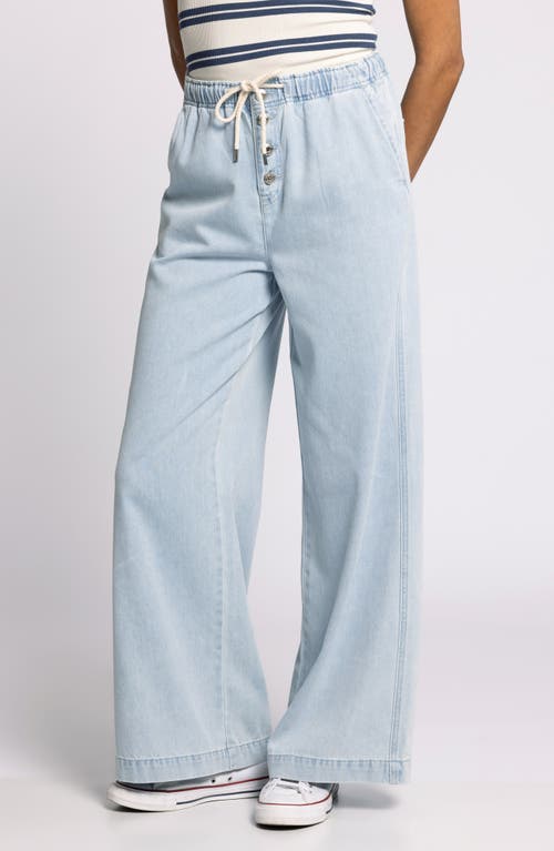 Thread & Supply Norman Denim Drawstring Pants In Blue