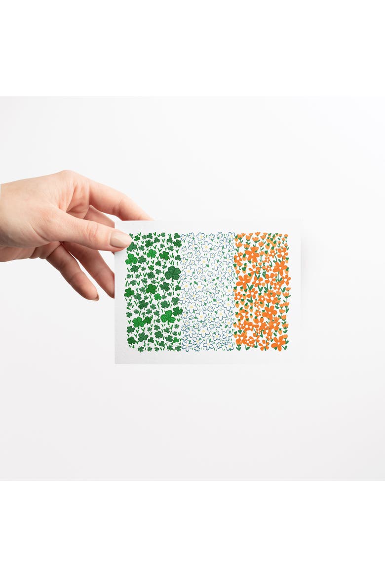 Baby/St. Patrick's Day Assorted Greeting Card Pack (3ct) "Lucky Baby Sweater, Groundhog Sunshine , Irish Floral Flag", Alternate, color, Multi-Pack