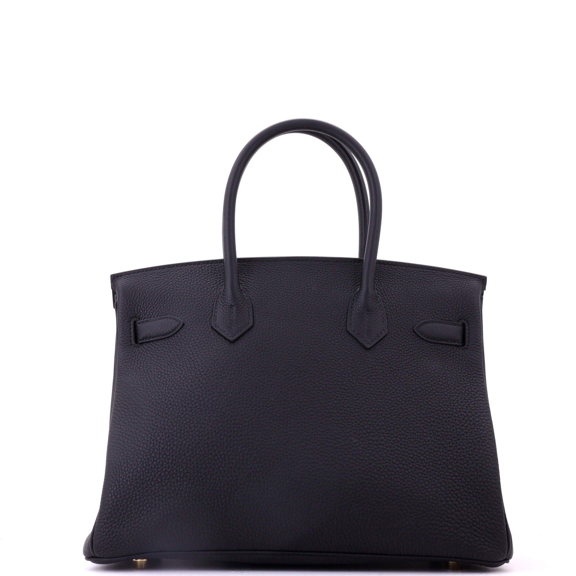 Birkin Handbag Black Togo with Gold Hardware 30, Alternate, color, Noir