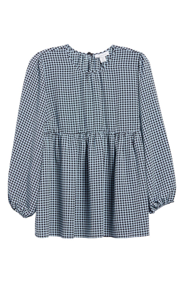 Topshop Gingham Maternity Blouse, Alternate, color,