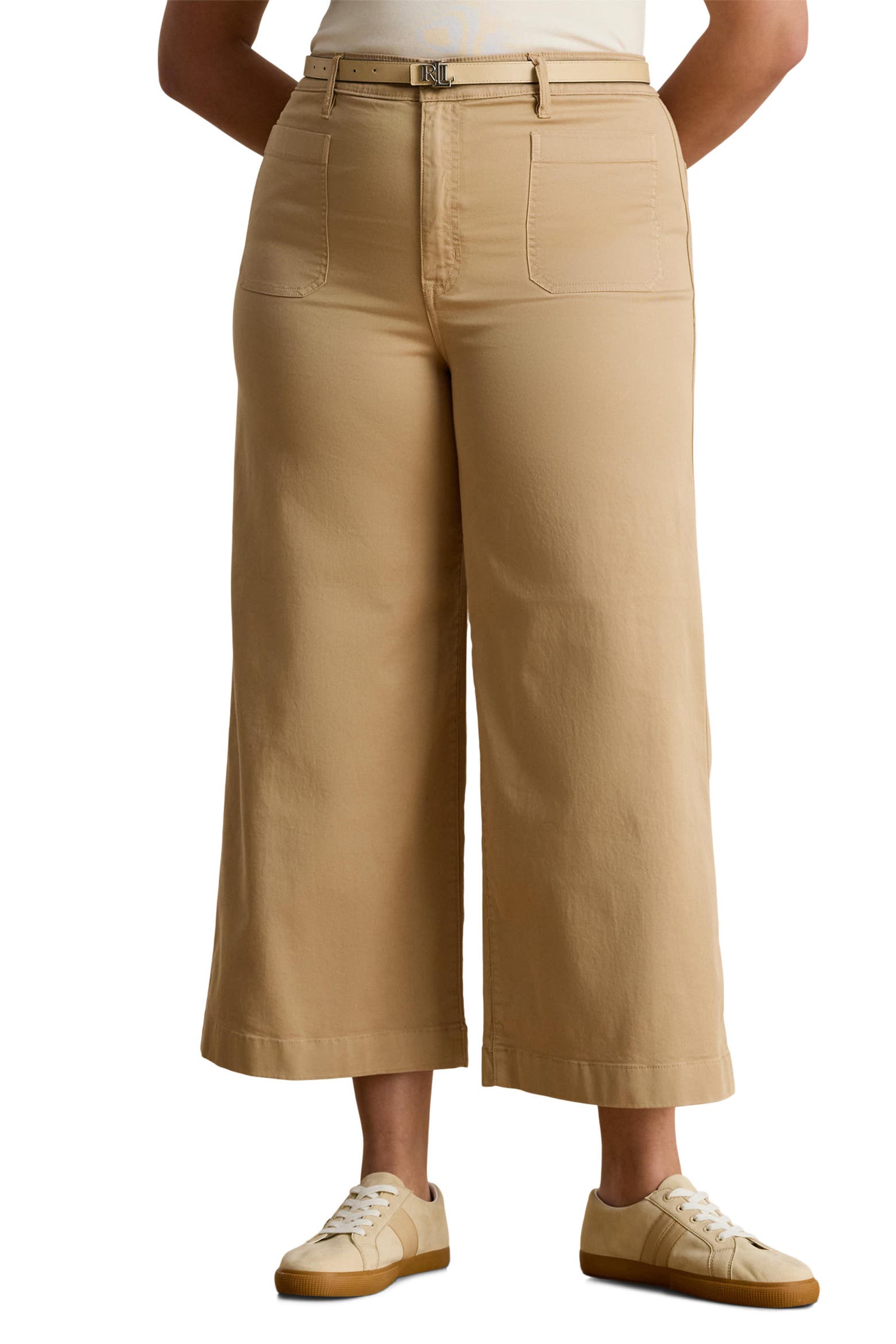 Shane Off Color Lauren Ralph Lauren Yurshane Crop Wide Leg Chino Pants (Women ...
