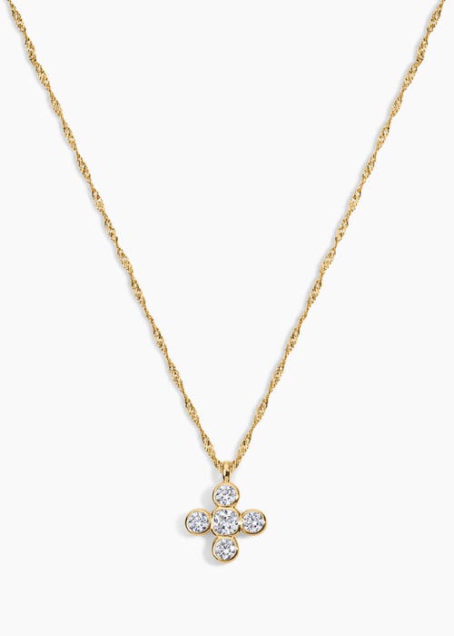 Electric Picks Kylie Clover Pendant Necklace In Burgundy