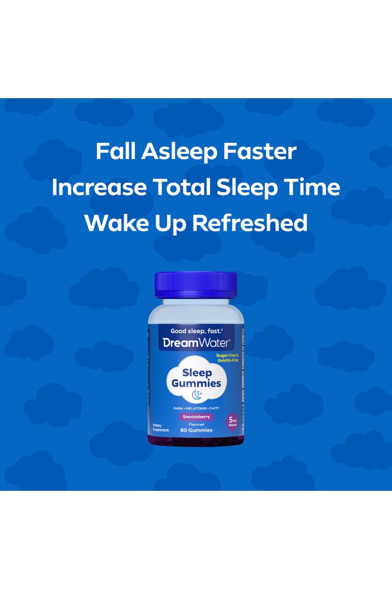 Sleep Gummies, Sugarfree, Gelatinfree; Blend Of 3 Ingredients, Alternate, color, Multicolored