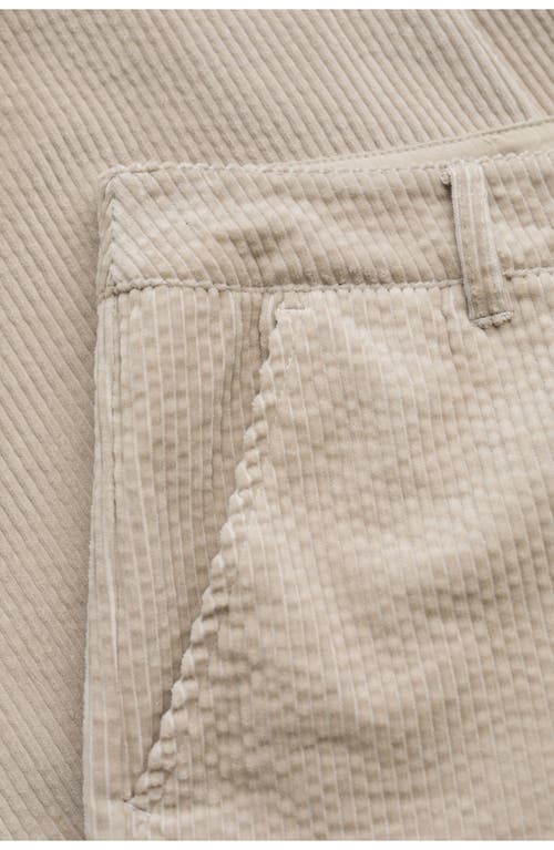 Seasalt Cornwall Asphodel Crop Wide Leg Corduroy Pants In Brown