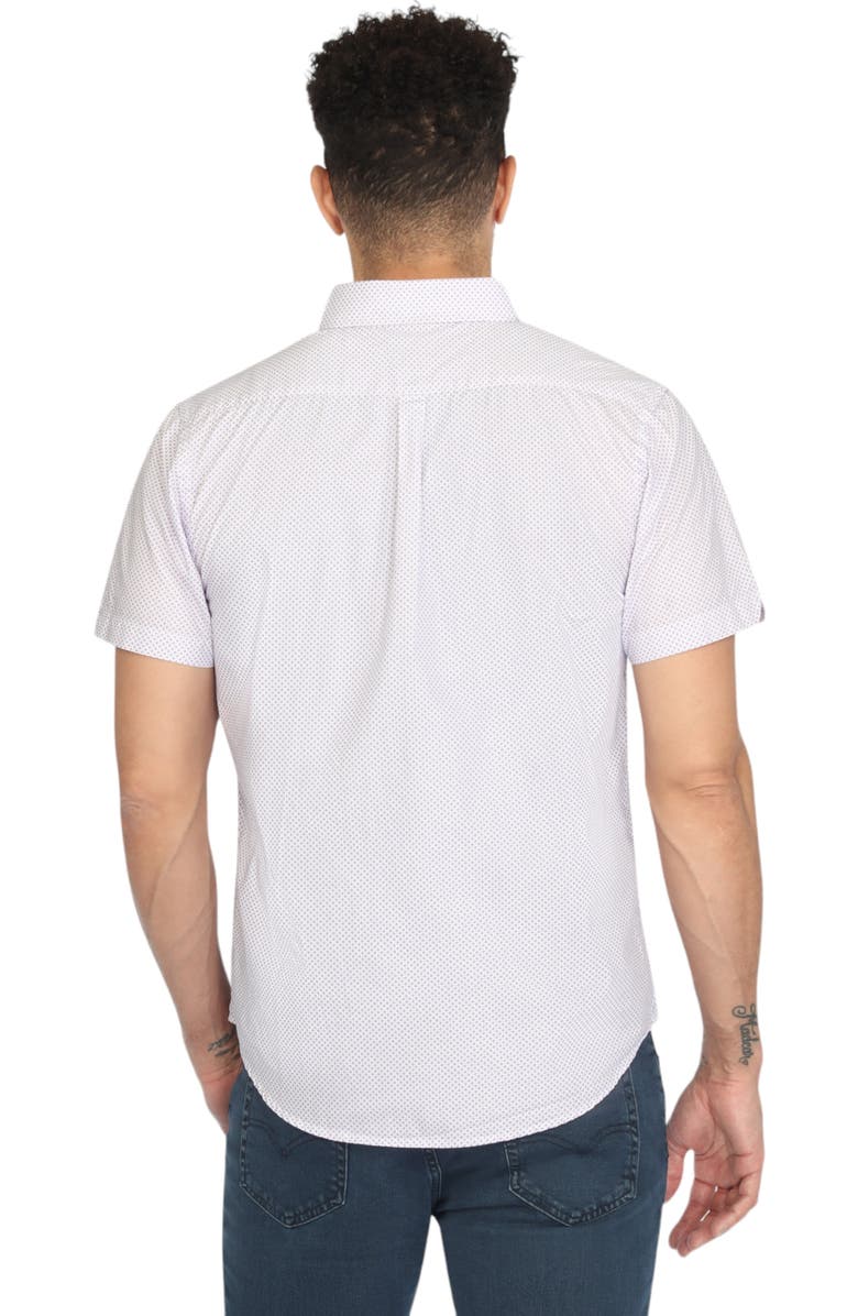 Vustra Diamond Block Print Short Sleeve Shirt, Alternate, color, 