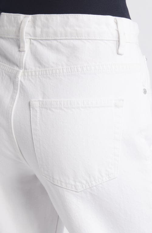 Frame High-waisted Barrel Jeans For In White