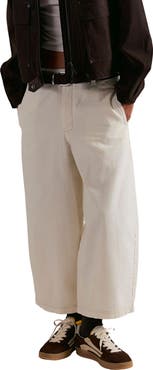 Free People Lay Down Ankle Wide Leg Chinos